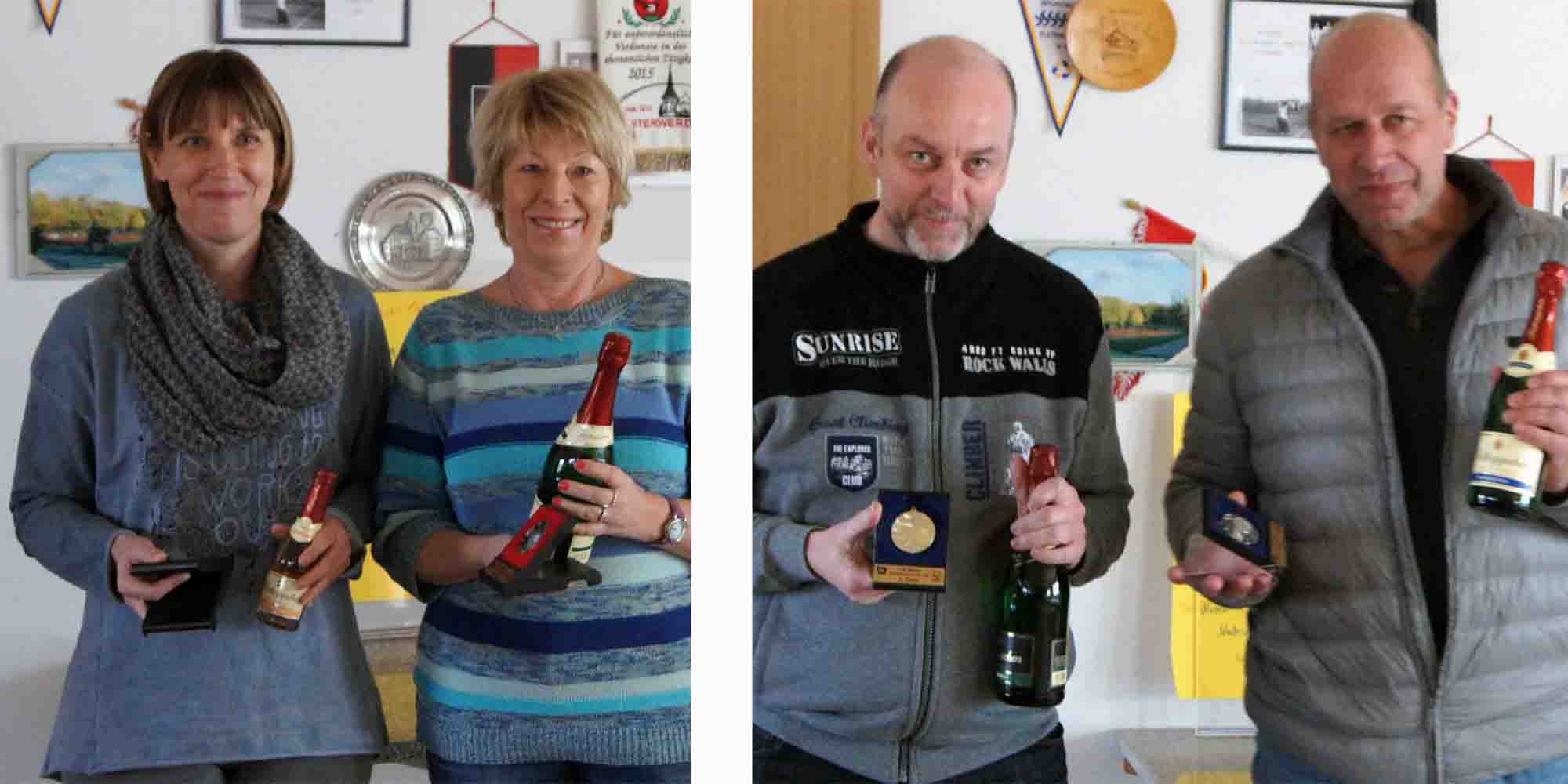 v.l.n.r.: Katrin Rakette (Halle), Birgit Schneiderhan (Elsterwerda), Torsten Munke (Dresden) sowie Steffen Rakette (Halle)
